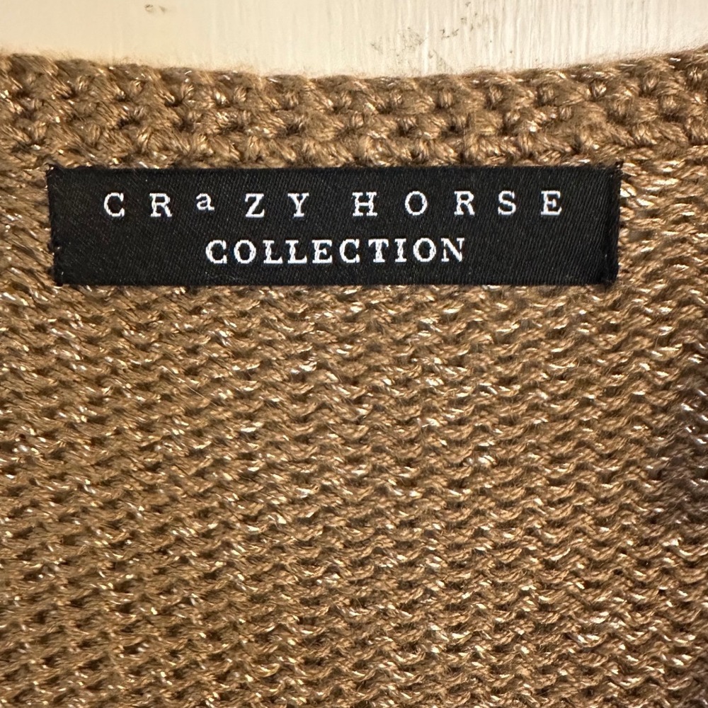 Crazy Horse Collection Colorful Cardigan Sweater Striped Colorblock Woman's Med. - Picture 2 of 10